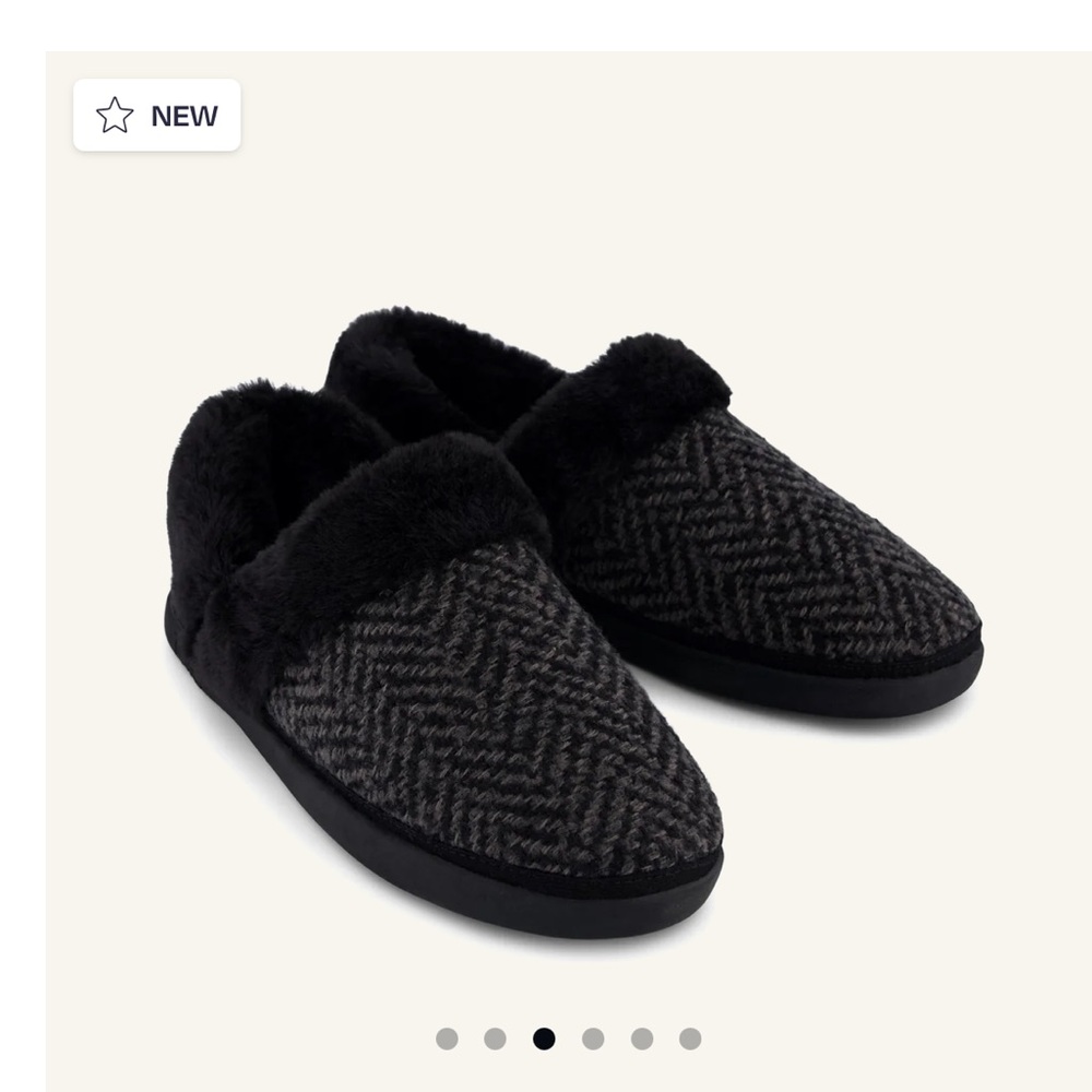 TOMS Women’s Oslo Convertible Slipper Black Herringbone